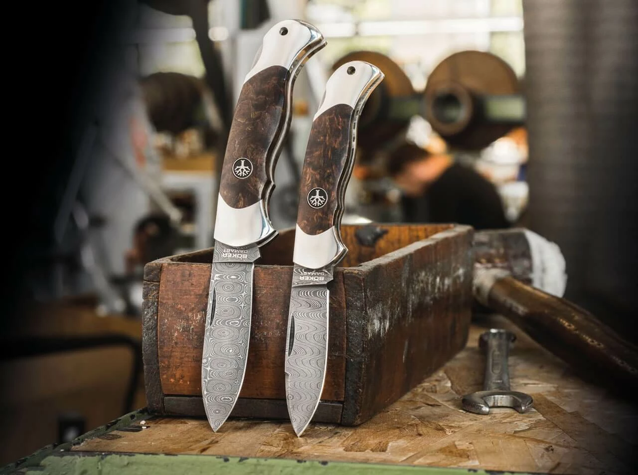 Scout Spearpoint Maserbirke Damast 3 Scout Spearpoint Maserbirke Damast – Bild 3