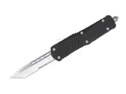 Large Black FS-X Tanto Serrated