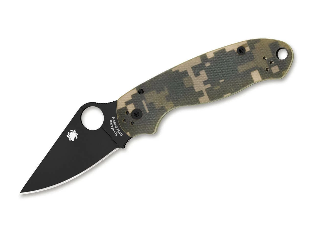 Spyderco Para 3 Camo Black Blade 1 Spyderco Para 3 Camo Black Blade