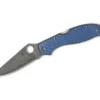 Spyderco Strech 2XL Blue Nishijin Glass Fiber Damascus Sprint Run