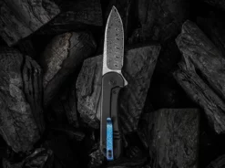 Elementum Damascus Titanium Black -Deutschland Messer Verkaufs-Shop we knife elementum damascus titanium black 01we720dam 9 1280x1280