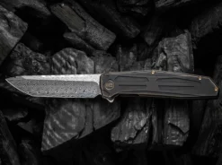 Shadowfire Titanium Black & Bronze Damascus
